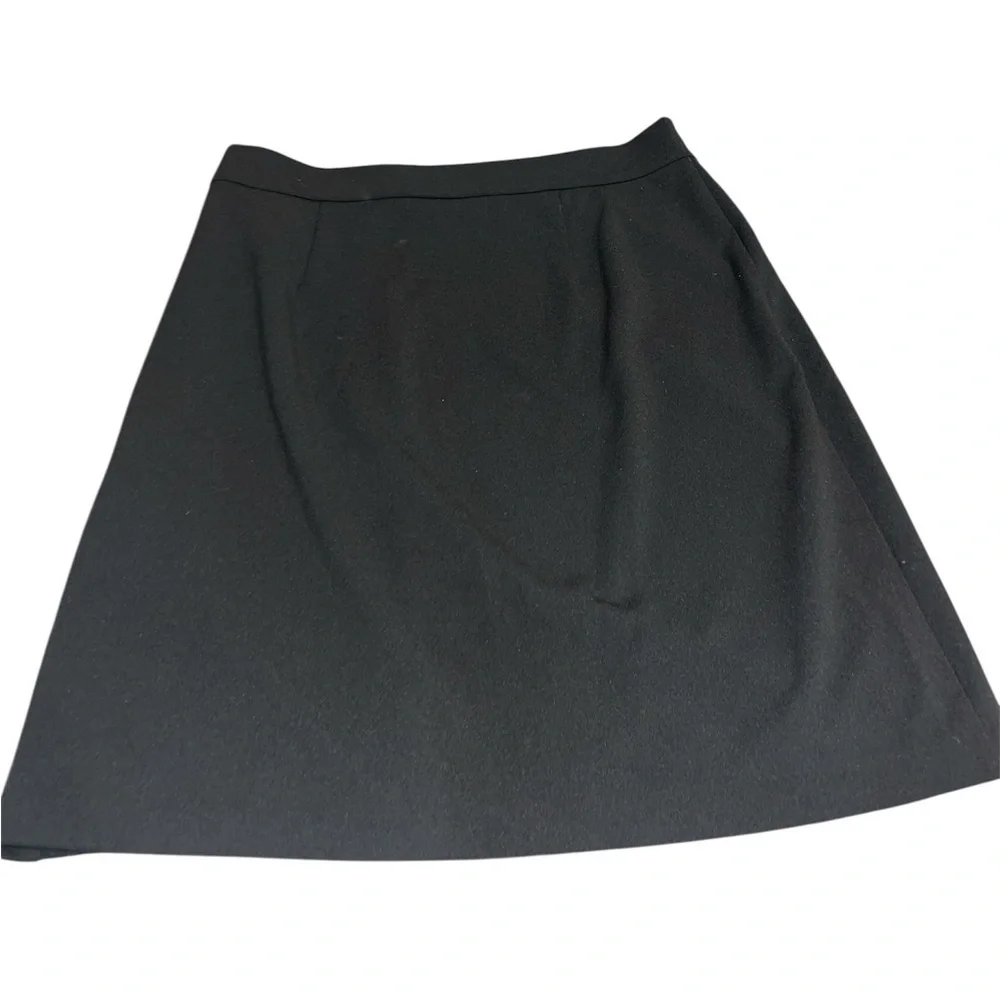 Michael Kors Black Mini Skirt with Gold Buttons